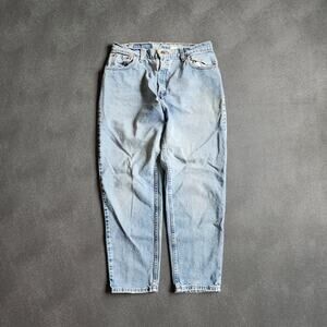 Vintage 90's Levi's 551 Relaxed Fit Blue Denim Jeans Petite 14